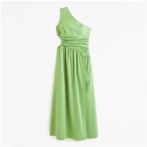 Abercrombie & Fitch Dresses & Skirts - NWT Abercrombie & Fitch One-Shoulder Cutout Maxi Dress in Green size medium